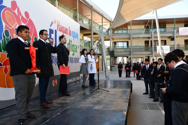 Inicio del Movimiento Juvenil Salesiano reúne a estudiantes del Colegio Don Bosco Calama